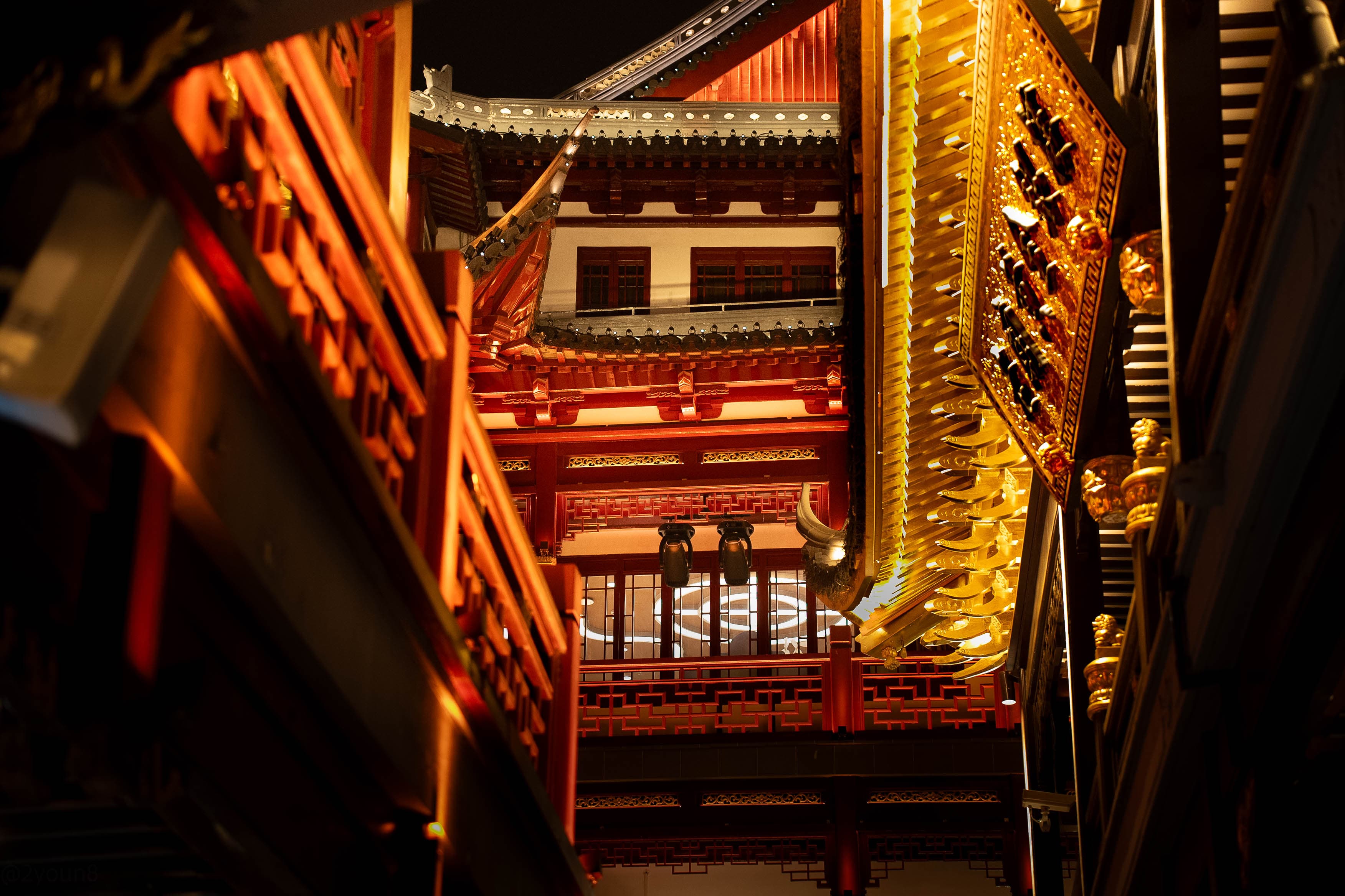 Old town street with red lanterns